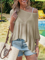 Saodimallsu Womens Batwing Oversized Beach Cover Up