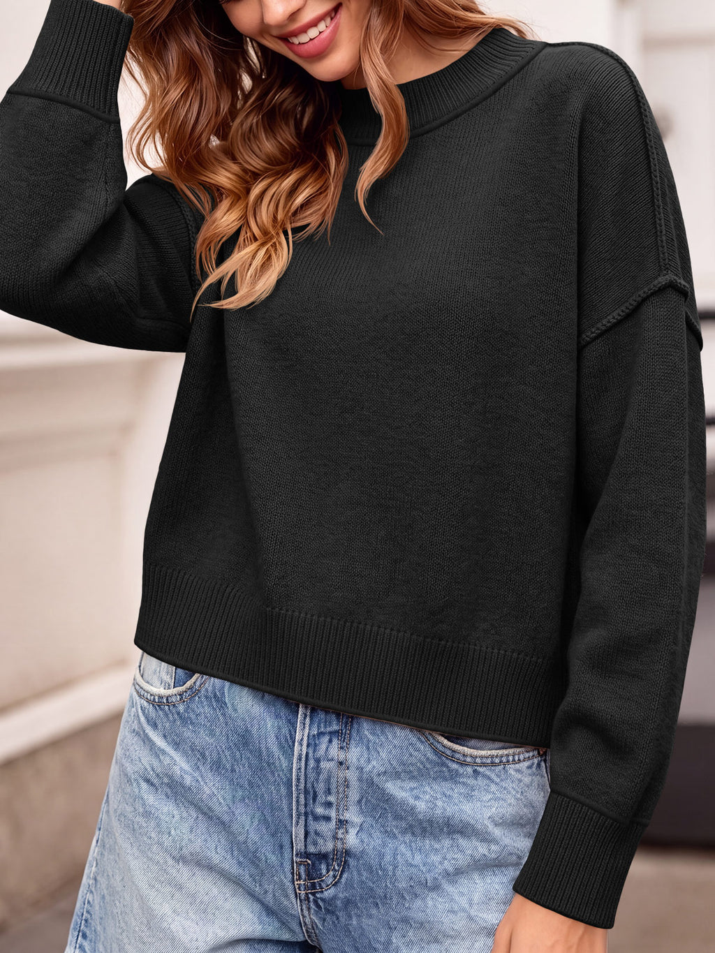 Saodimallsu Womens Cropped Knit Tops