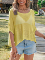Saodimallsu Womens Batwing Oversized Beach Cover Up
