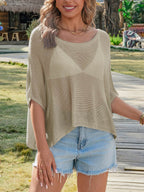 Saodimallsu Womens Batwing Oversized Beach Cover Up