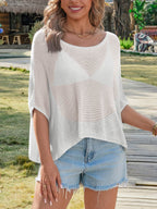 Saodimallsu Womens Batwing Oversized Beach Cover Up