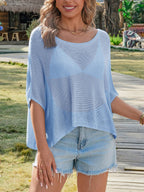 Saodimallsu Womens Batwing Oversized Beach Cover Up