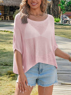 Saodimallsu Womens Batwing Oversized Beach Cover Up