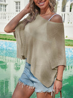 Saodimallsu Womens Batwing Oversized Beach Cover Up
