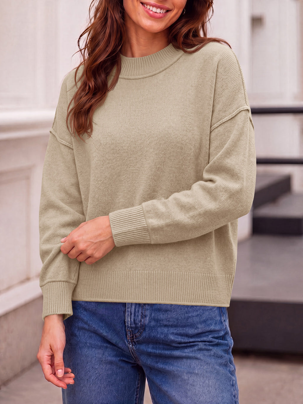 Saodimallsu Womens Cropped Knit Tops