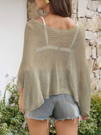 Saodimallsu Womens Batwing Oversized Beach Cover Up