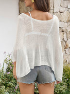Saodimallsu Womens Batwing Oversized Beach Cover Up