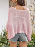 Saodimallsu Womens Batwing Oversized Beach Cover Up