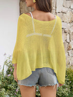 Saodimallsu Womens Batwing Oversized Beach Cover Up