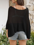 Saodimallsu Womens Batwing Oversized Beach Cover Up