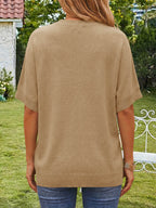 Saodimallsu Womens Oversized Batwing Sleeve Knit Pullover