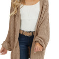 Saodimallsu Womens Oversized Open Front Knit Cardigan