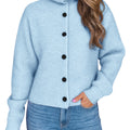Saodimallsu Womens Mock Neck Button Cardigan