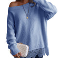Saodimallsu Women Lace Patchwork Sweater