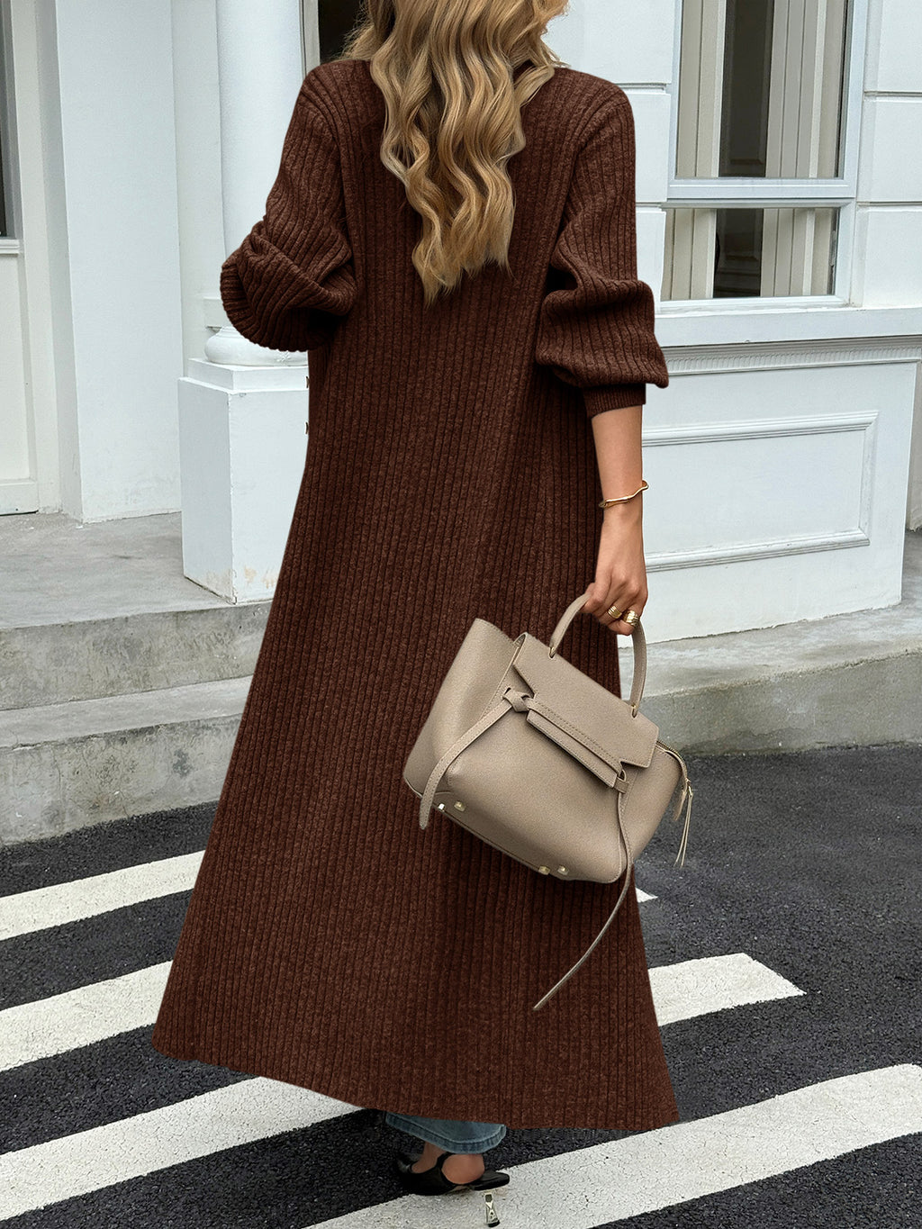 Saodimallsu Womens V Neck Cardigan Duster