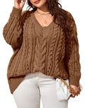 Saodimallsu Womens Plus Size Sweater