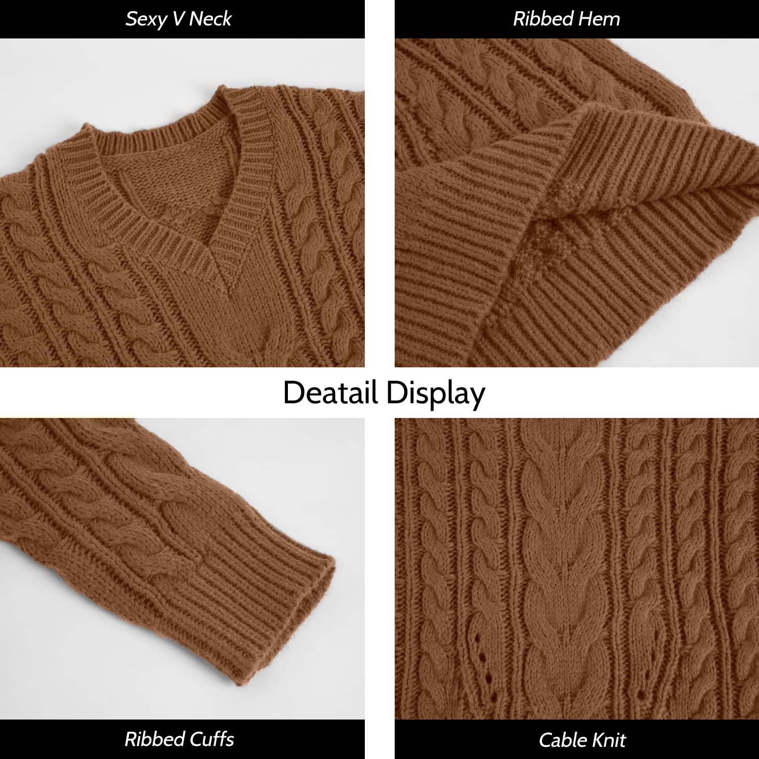 Saodimallsu Womens Plus Size Sweater