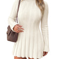 Saodimallsu Womens Mock Neck Sweater Dress
