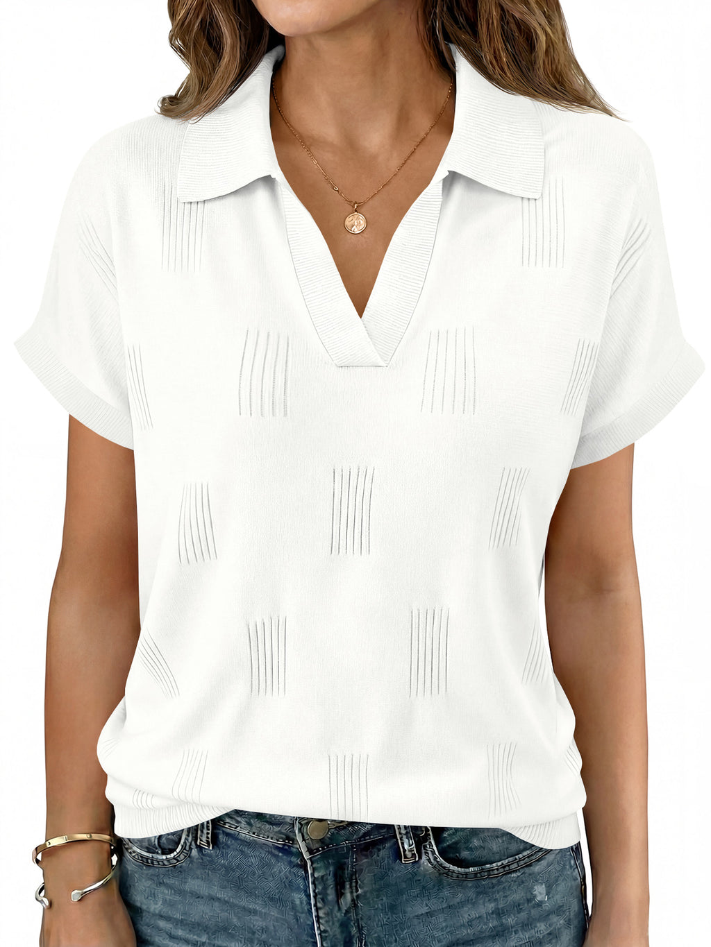 Saodimallsu Womens Cap Sleeve V Neck Shirt