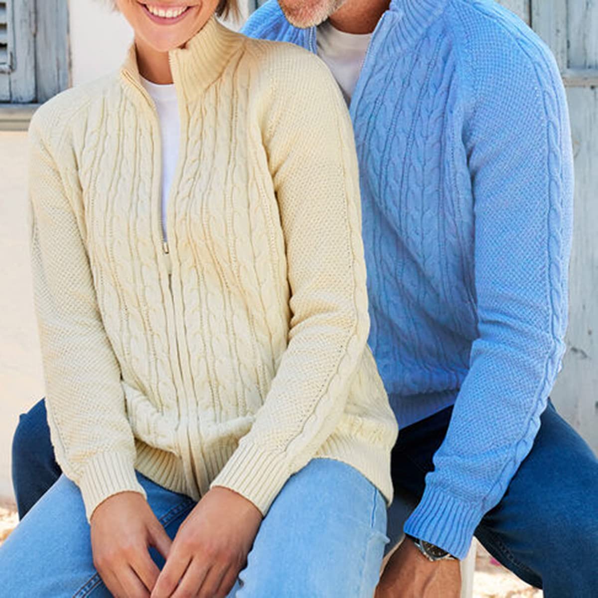 Saodimallsu Women Cable Knit Cardigan