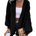 Saodimallsu Womens Chunky Cable Knit Cardigan