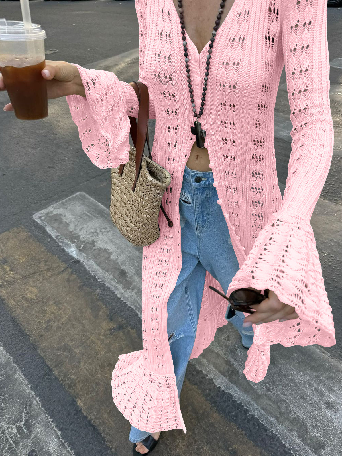 Saodimallsu Womens Boho Crochet Cardigan
