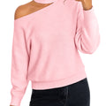 Saodimallsu Womens Off Shoulder Halter Sweater