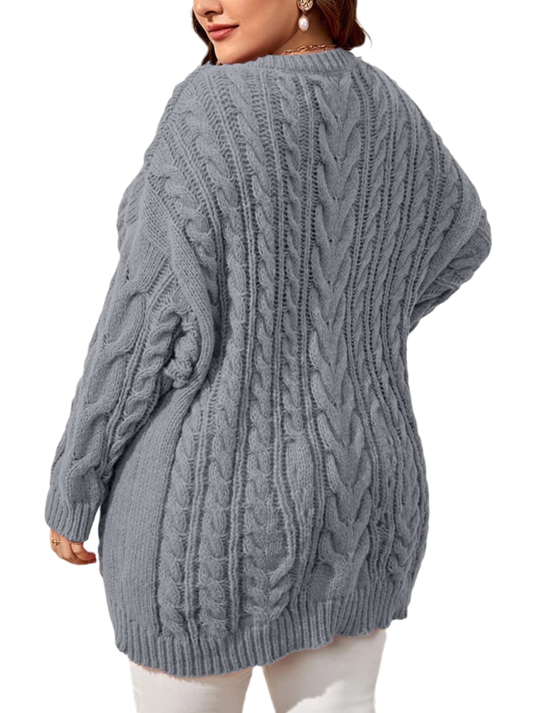 Saodimallsu Womens Plus Size Sweater