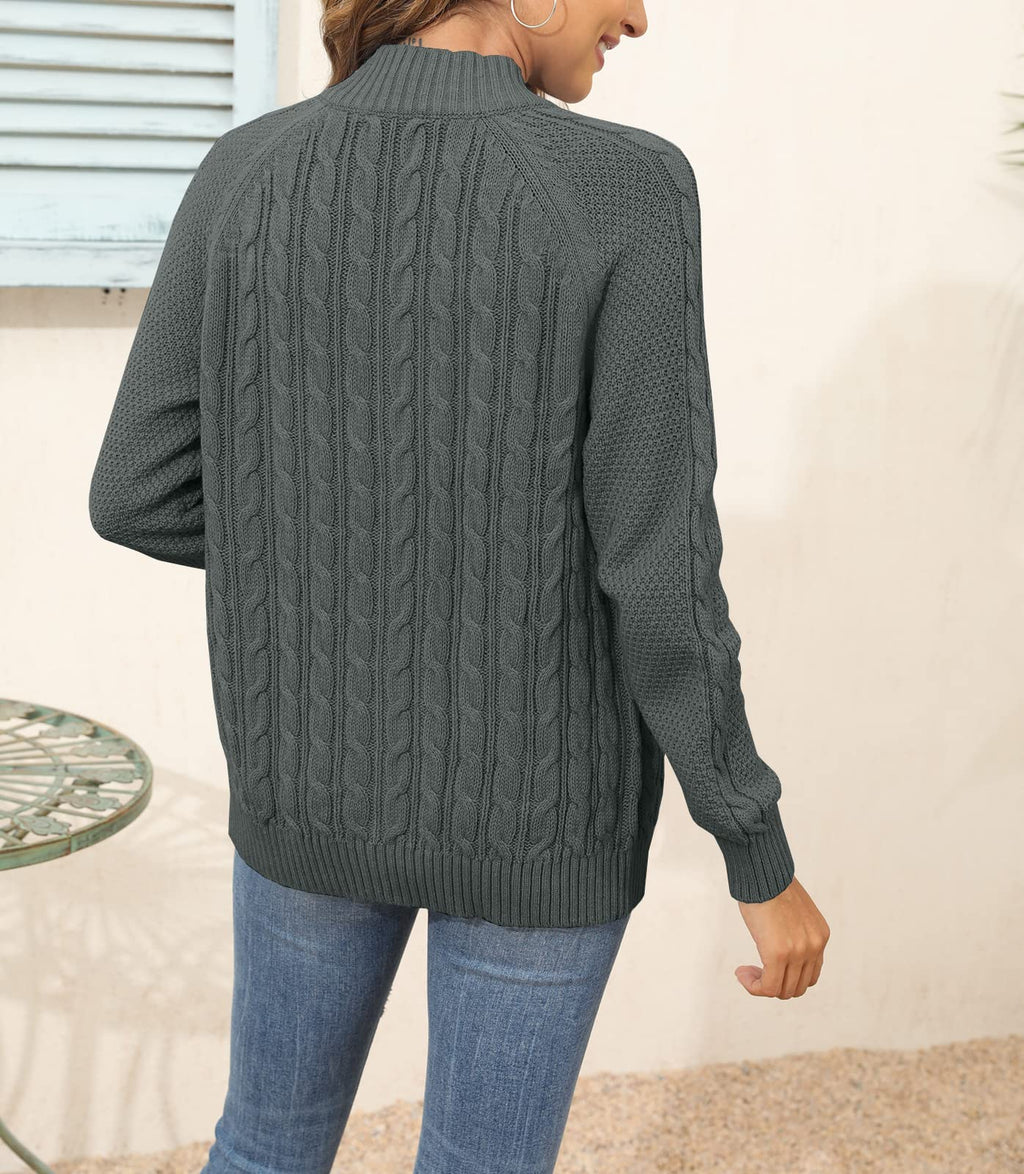 Saodimallsu Women Cable Knit Cardigan