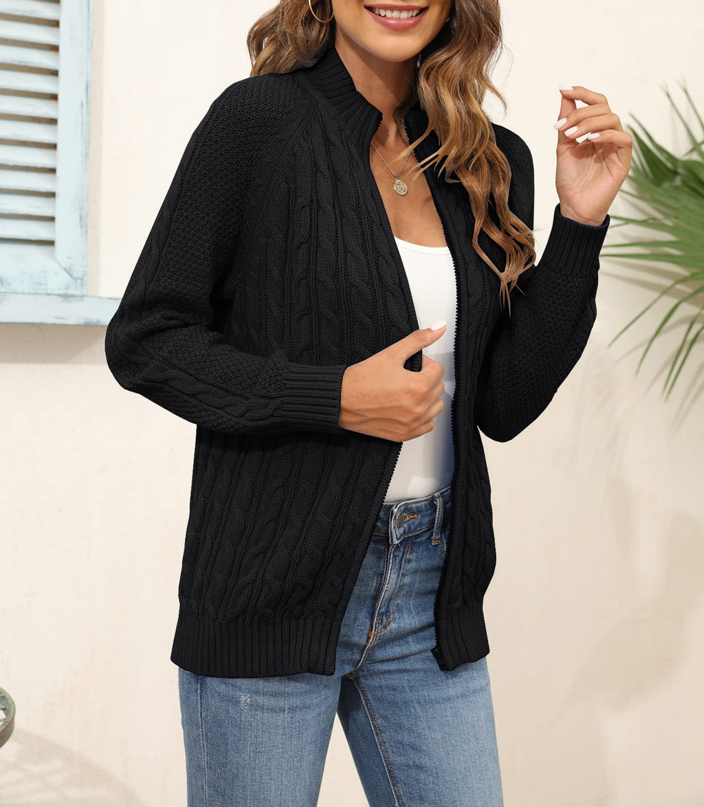 Saodimallsu Women Cable Knit Cardigan