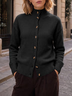 Saodimallsu Womens Mock Neck Button Up Cardigans