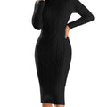 Saodimallsu Womens Turtleneck Sweater Dress