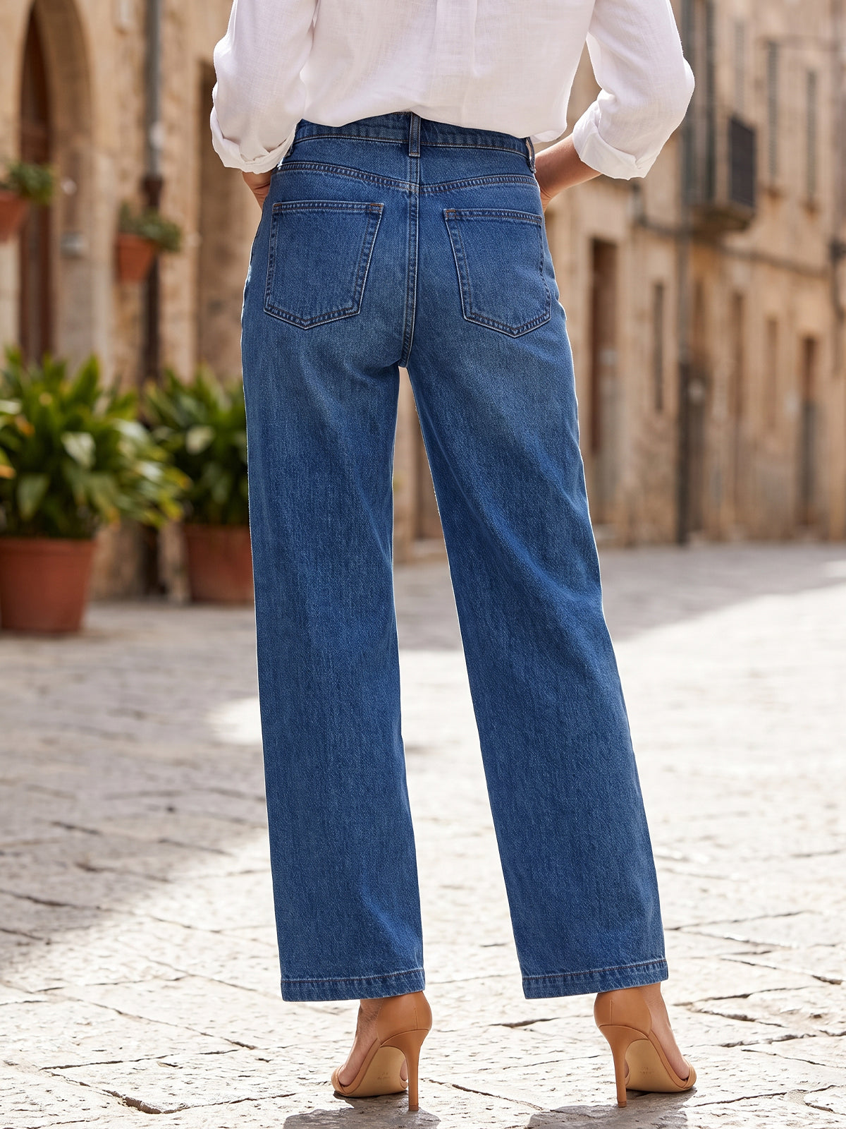 Saodimallsu Women High Waisted Denim Jeans