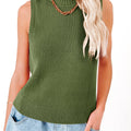 Saodimallsu Womens High Neck Ribbed Tank Tops