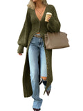 Saodimallsu Womens V Neck Cardigan Duster