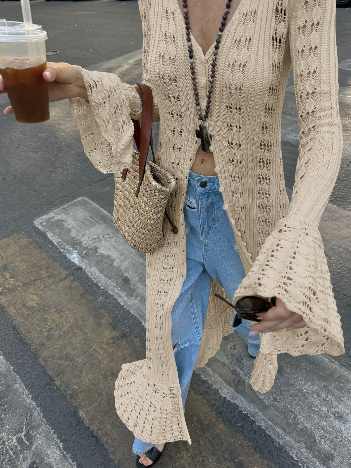 Saodimallsu Womens Boho Crochet Cardigan