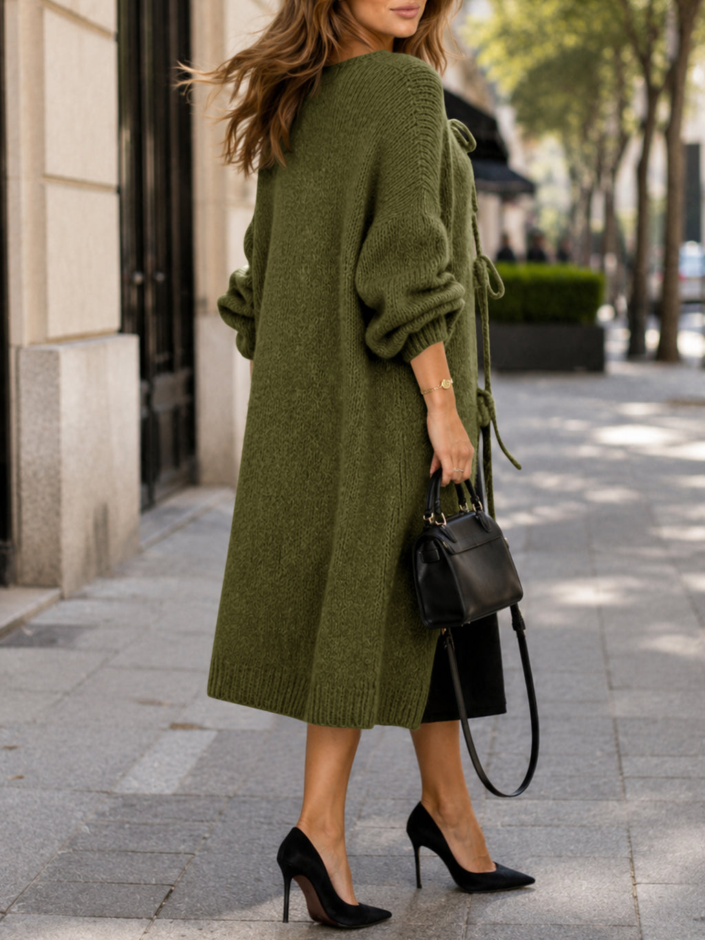 Saodimallsu Women Oversized Fall Long Cardigan