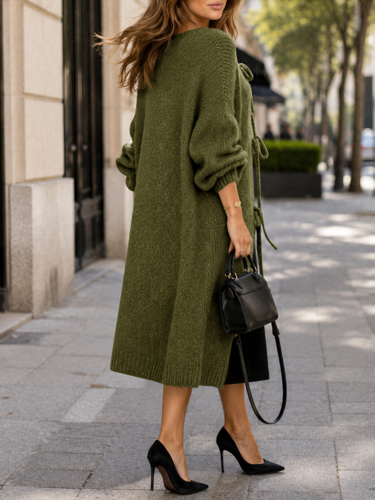 Saodimallsu Women Oversized Fall Long Cardigan