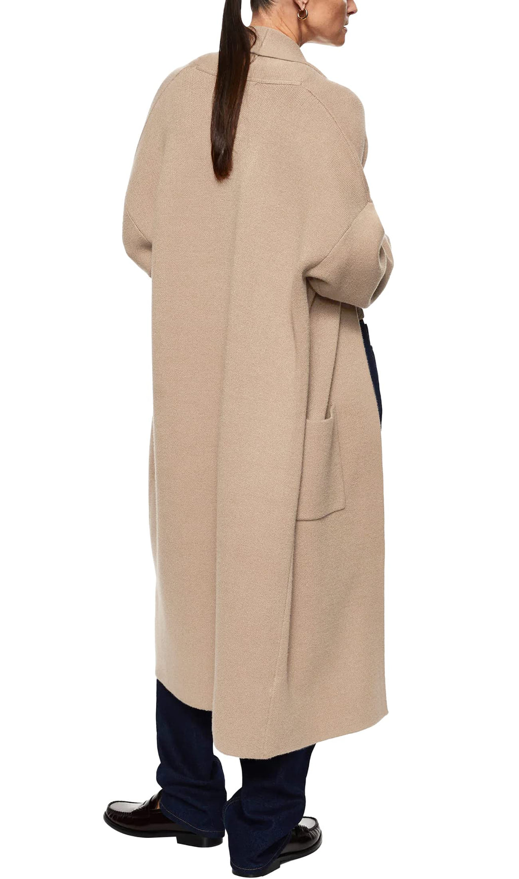 Saodimallsu Womens Oversized Open Front Cardigan