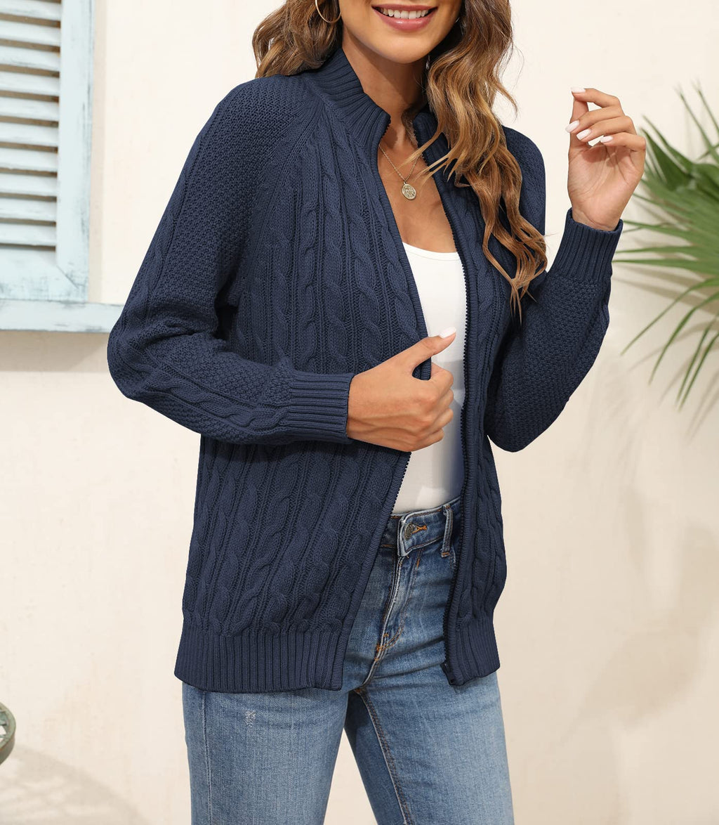 Saodimallsu Women Cable Knit Cardigan
