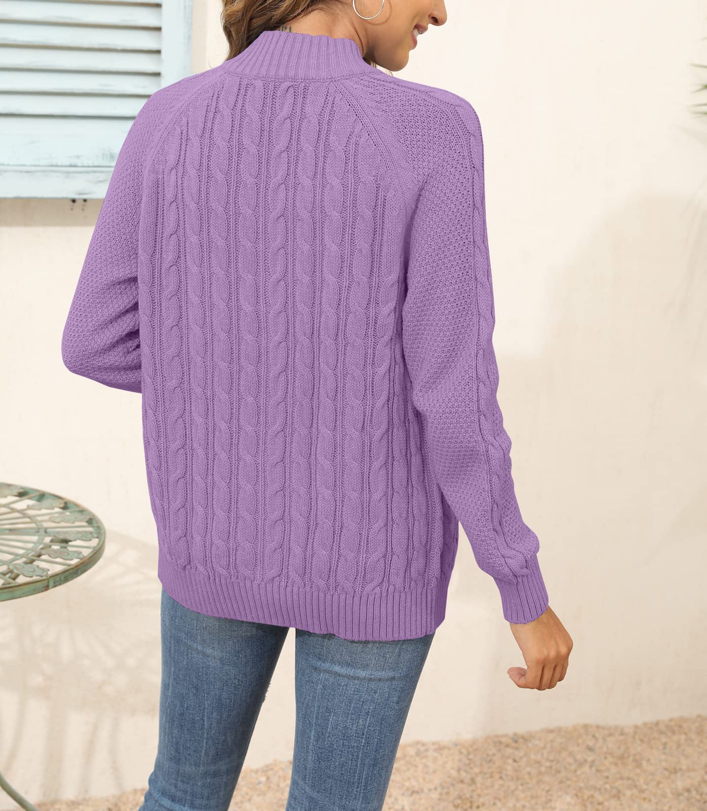 Saodimallsu Women Cable Knit Cardigan