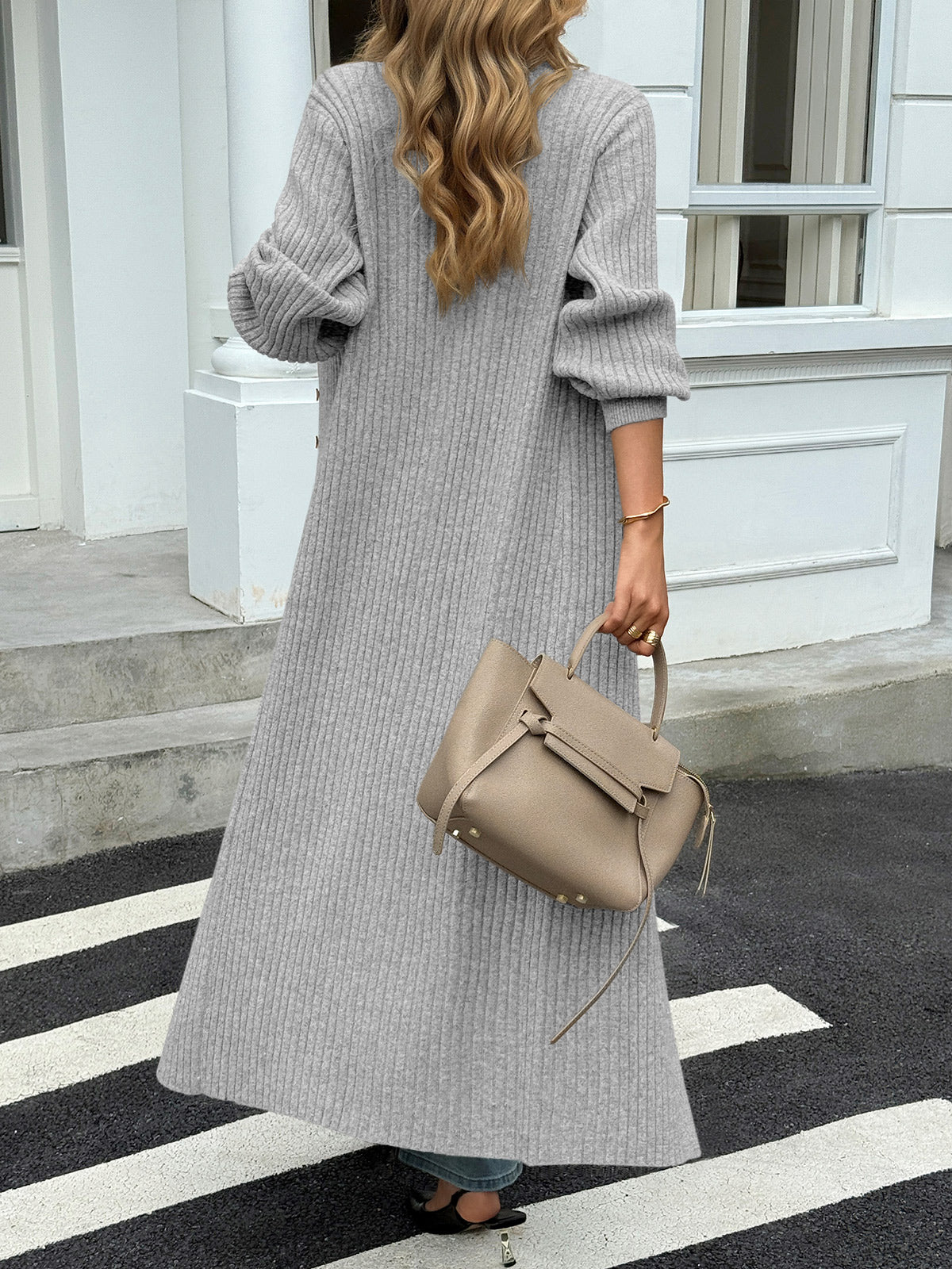 Saodimallsu Womens V Neck Cardigan Duster