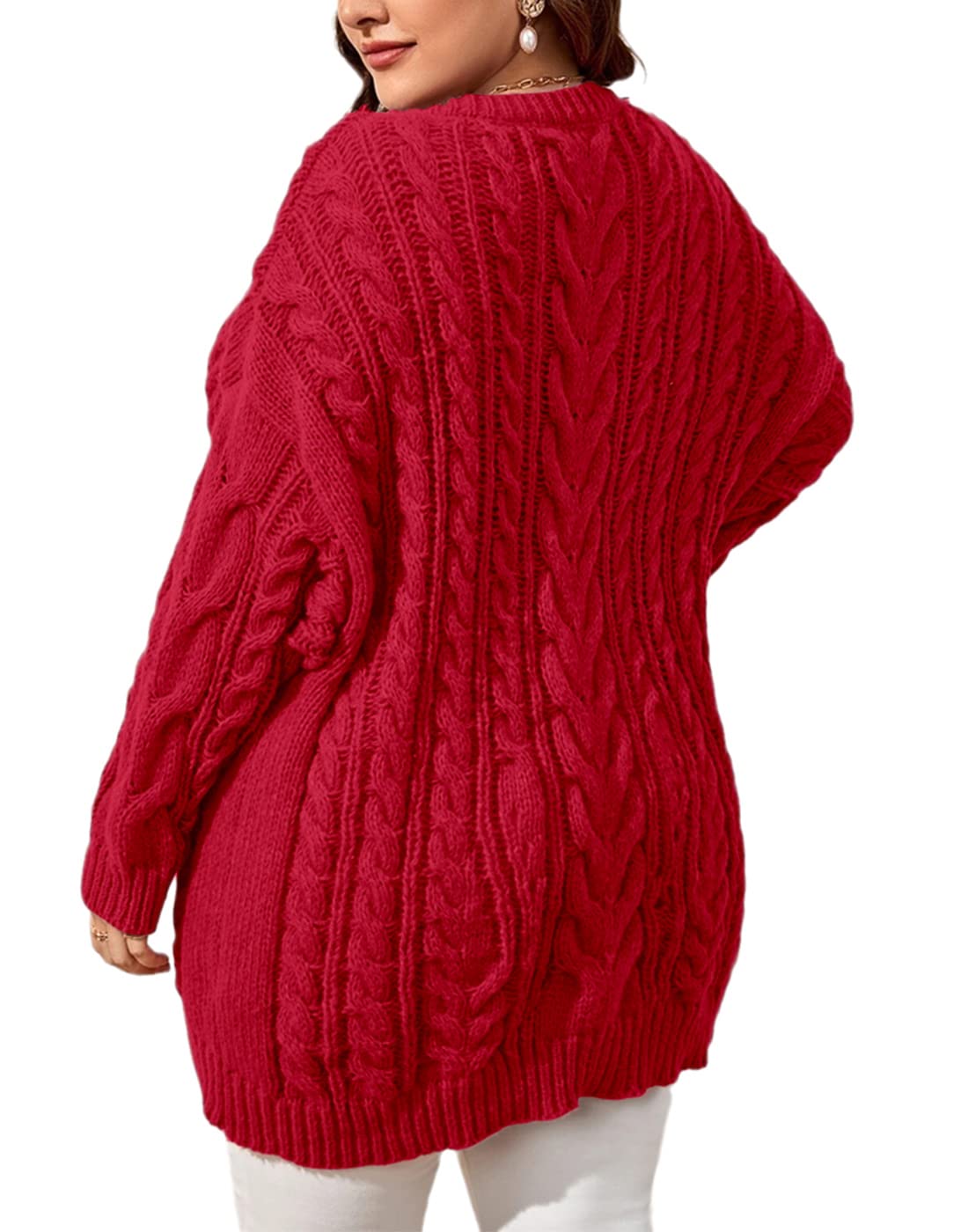 Saodimallsu Womens Plus Size Sweater