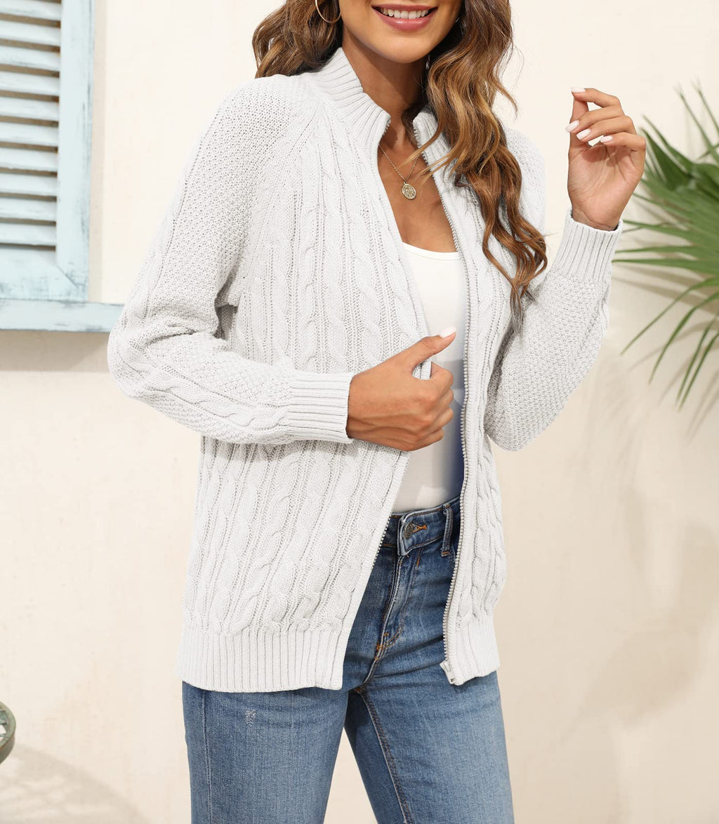 Saodimallsu Women Cable Knit Cardigan