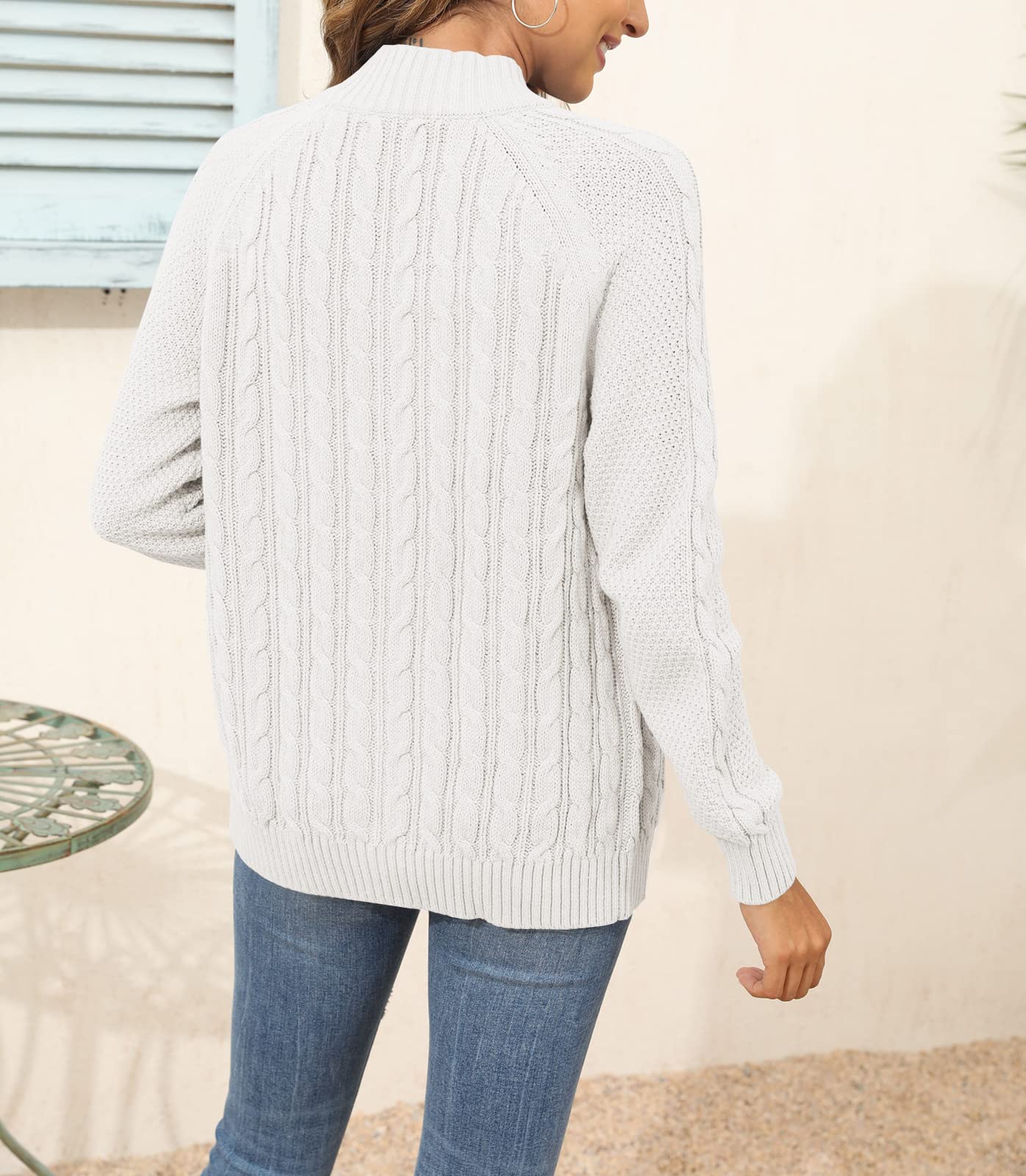 Saodimallsu Women Cable Knit Cardigan