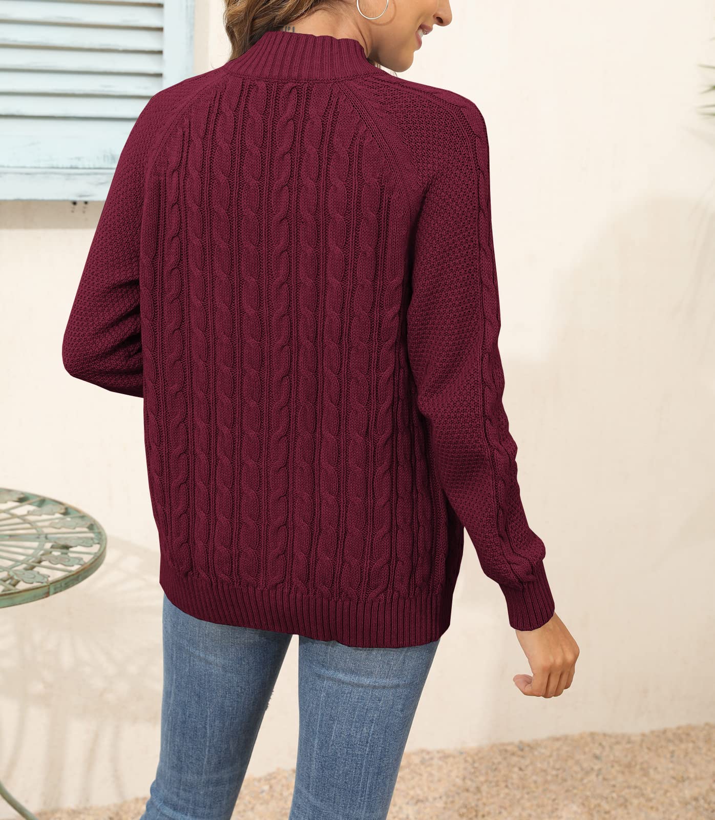 Saodimallsu Women Cable Knit Cardigan