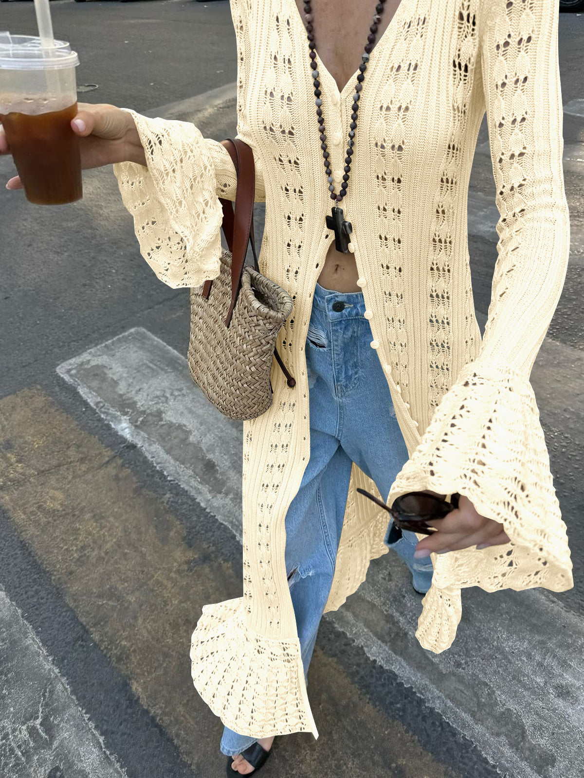 Saodimallsu Womens Boho Crochet Cardigan