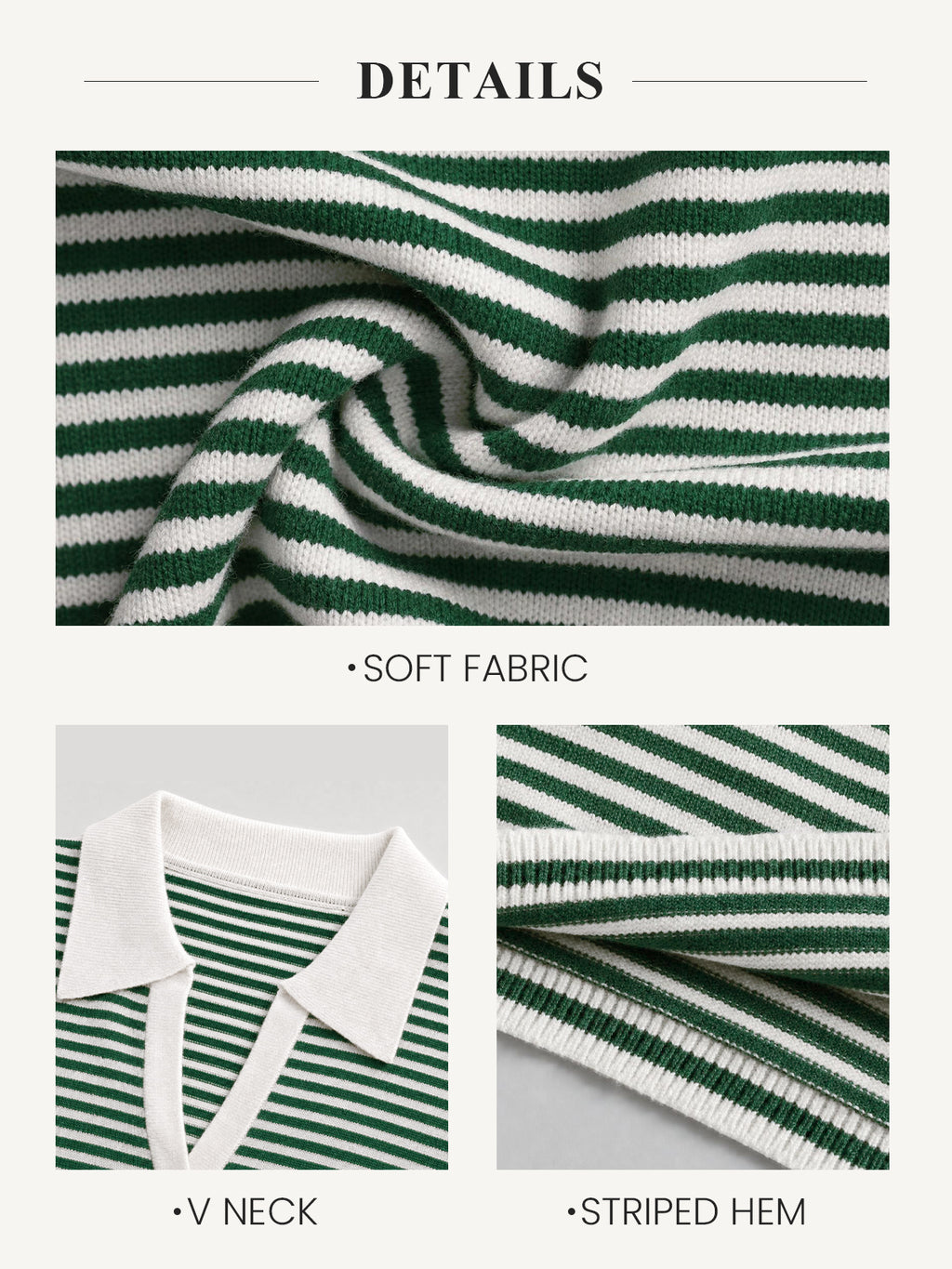 Saodimallsu Womens Striped 2 Piece Knit Outfit