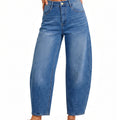 Saodimallsu Women Barrel High Waisted Wide Leg Jeans