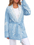 Saodimallsu Womens Tassel Knit Cardigan